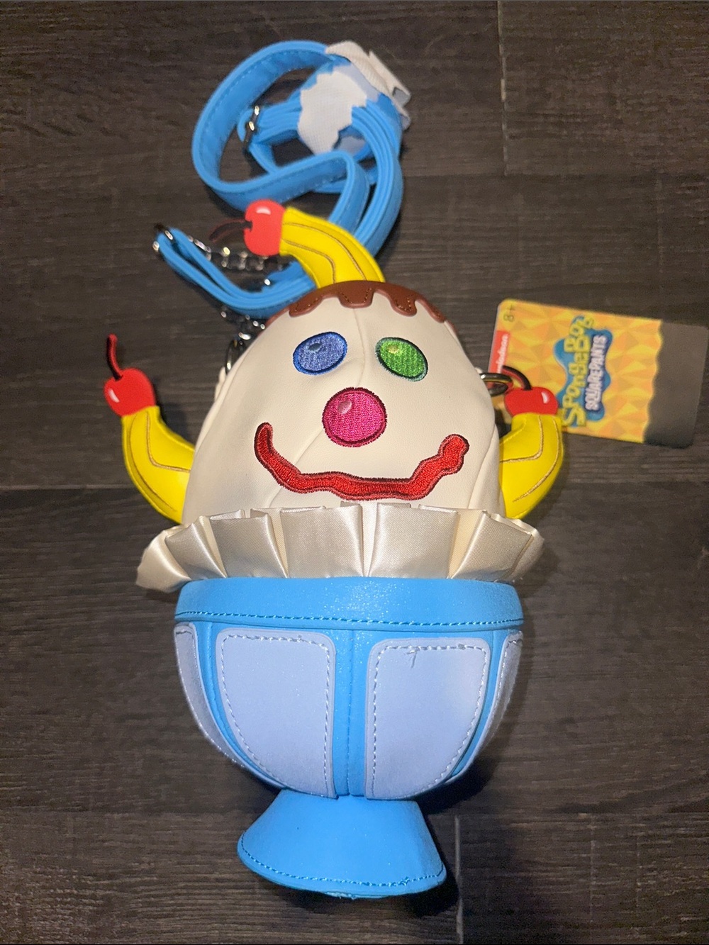 Loungefly SpongeBob Squarepants Goofy Goober Ice Cream Sundae Figural Crossbody